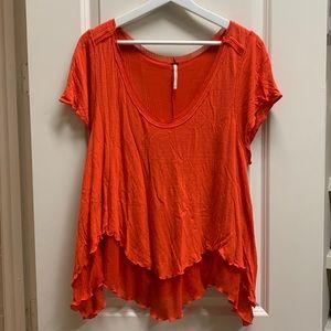 Free People top with detailed back
